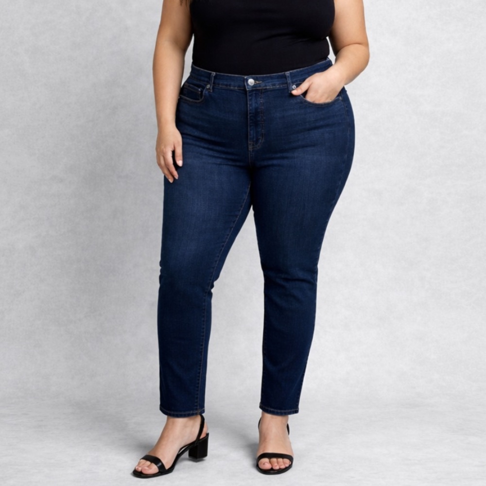 EVERLANE Ankle Jeans Everyday High Rise Tapered‎ Leg Stretchy Denim Women’s 33